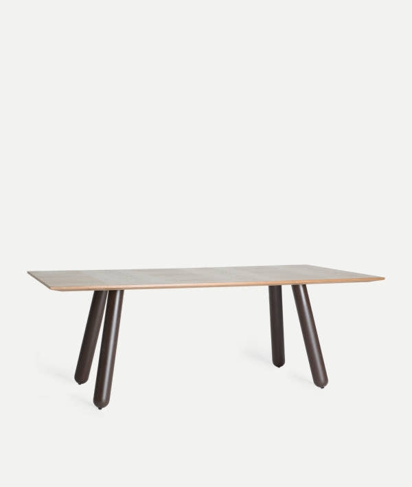 ORBE DINING TABLE in MDF, plywood and iron