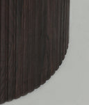 MESA DE COMEDOR VERONA de madera en tono oscuro y mármol sintético