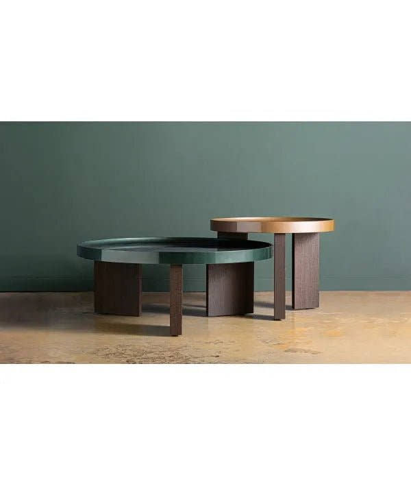 MESA DE CENTRO AOMORI en vidrio y tonos verdes - Mesas de centro - El Workshop - madera mdf