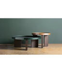 MESA DE CENTRO AOMORI en vidrio y tonos verdes - Mesas de centro - El Workshop - madera mdf