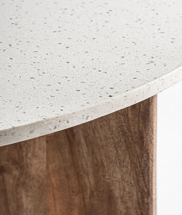 ARLANC salontafel met houten frame en elegante bruine afwerking