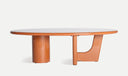 SALONTAFEL BAEZA oranje soberheid en elegantie in eigentijds design