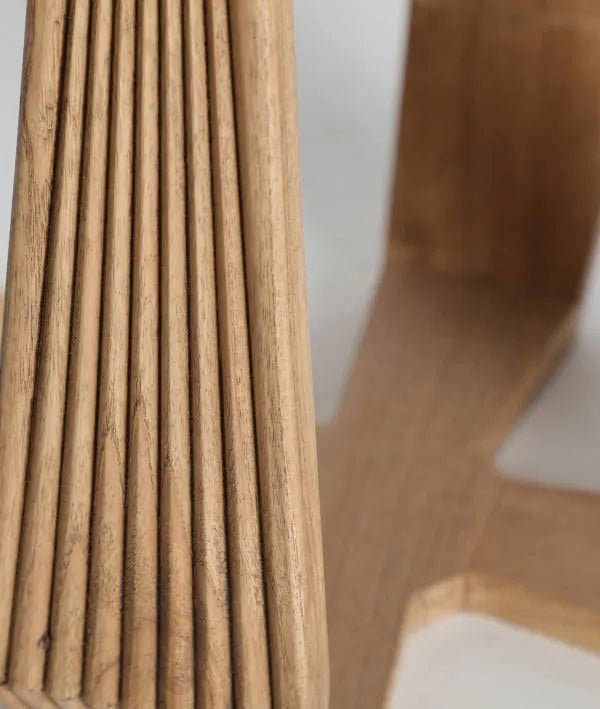 Mesa de centro BUSHEY con estructura de madera de mindi y acabado marrón elegante - Mesas de centro - El Workshop - madera de mindi