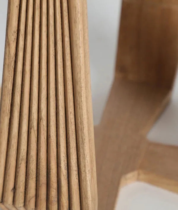 BUSHEY salontafel met mindi houten frame en elegante bruine afwerking