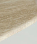 MESA DE CENTRO TABLERO de mármol beige y base negra grambois