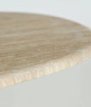 MESA DE CENTRO TABLERO de mármol beige y base negra grambois