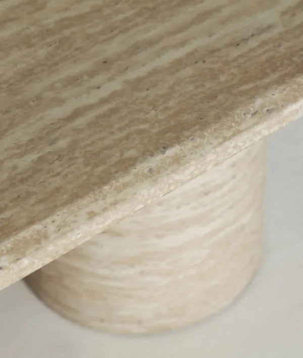 SALONTAFEL LAMBESC gemaakt van MDF-hout en synthetisch marmer