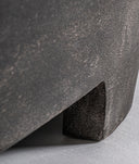 Mesa de centro OLSBERG madera negro con acabado rústico