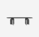 mesa de comedor hana studio silva color negro curva moderna