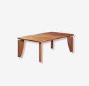 mesa de comedor rectangular de madera maciza moderna