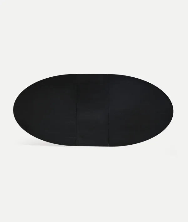 Zwarte melamine uitschuifbare tafel LIZANT