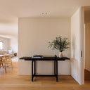 mesa consola rectangular de madera moderna