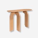 mesa consola hana de madera de roble clara