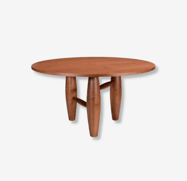 mesa de comedor bao de madera de nogal elegante moderna