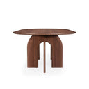 mesa de comedor de madera de nogal 