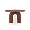 mesa de comedor de madera de nogal 