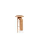 mesa consola hana de madera de roble clara