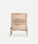 MESITA DE NOCHE WEURTZ  marrón claro en madera de fresno