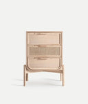 MESITA DE NOCHE WEURTZ marrón claro en madera de fresno - Mesitas de noche - El Workshop - madera de fresno