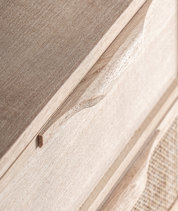 MESITA DE NOCHE WEURTZ  marrón claro en madera de fresno