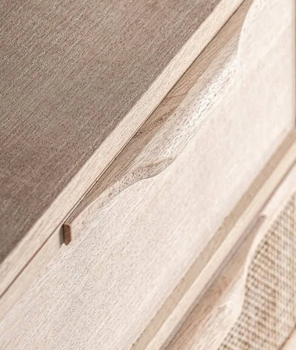 MESITA DE NOCHE WEURTZ marrón claro en madera de fresno - Mesitas de noche - El Workshop - madera de fresno