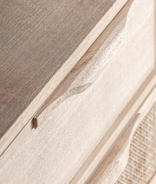 MESITA DE NOCHE WEURTZ  marrón claro en madera de fresno