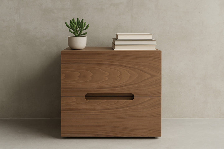 Mesa de noche madera lacada a medida - Elba - Mesitas de noche - El Workshop-60 X 40 X 60(Alto)