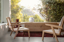 mueble de guardado en living color roble claro de madera fuschini