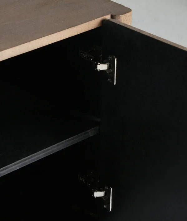 MUEBLE DE TV BUSK elegancia contemporánea con funcionalidad inteligente en marrón - Muebles de tv - El Workshop - madera de fresno