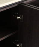 MUEBLE DE TV VERONA en madera oscura y mármol sintético