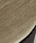 MUEBLE DE TV VERONA en madera oscura y mármol sintético