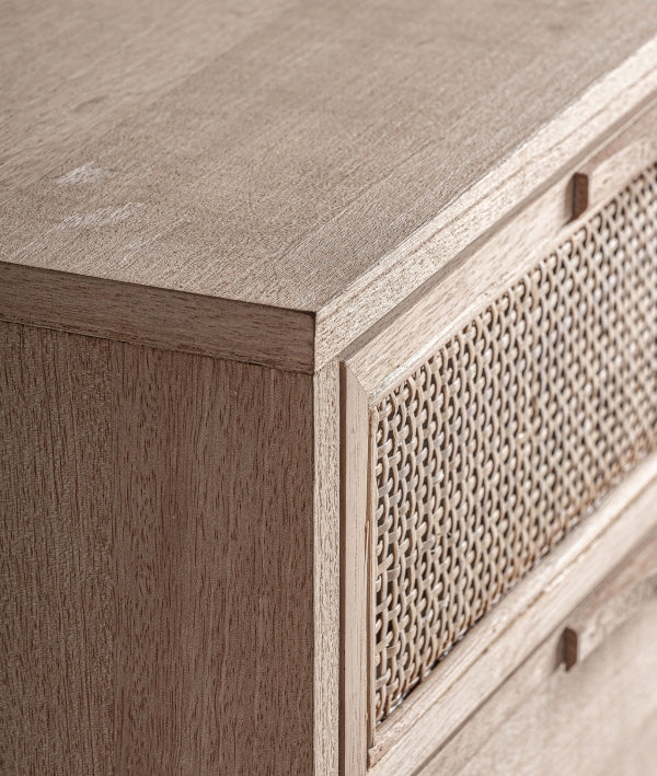 MUEBLE DE TV WEURTZ marrón claro en madera de fresno elegancia natural