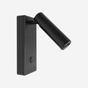 Lámpara Nao de Pared rectangular en negro mate