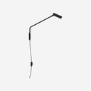 Lámpara Nivia de Pared en 37 cm negro mate