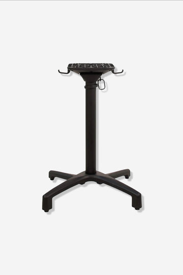 Pé de mesa Equilibra rebatível alumínio preto 4 pés