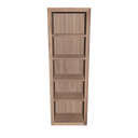 Estantería de madera nogal
