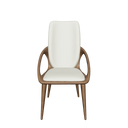Silla polipiel crema