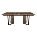 Rectangular walnut dining table