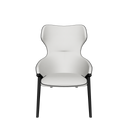 Gray fabric armchair