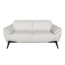 3-seater taupe leather sofa