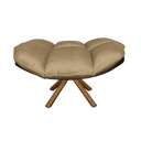 Brauner Samthocker