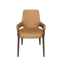 Brown leatherette chair