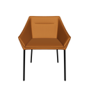 Silla polipiel marrón
