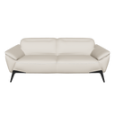 2-seater taupe leather sofa