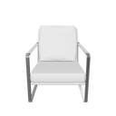 Sillón polipiel blanco