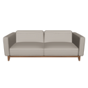 3-seater mink leather sofa