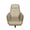 Sand leather swivel relax armchair