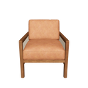 Sillón piel marrón