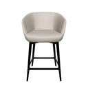 Taburete polipiel gris taupe
