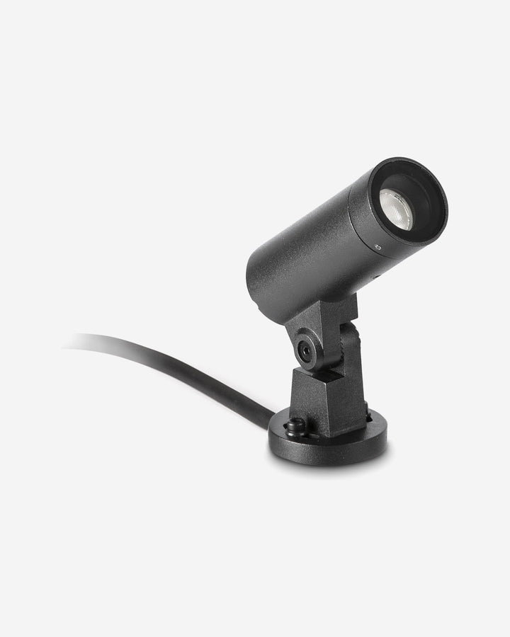 proyector orientable de exterior de aluminio negro 2 medidas 2,5 w